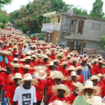 Haitian farmers marched against Monsanto in 2010, while refusing genetically engineered seeds the company  tried donate to the earthquake relief efforts.