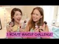 Tanya Burr & Zoella 3 Minute Makeup Challenge!