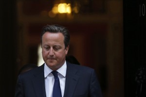 Britain's Prime Minister Cameron leaves 10 Downing Street in London