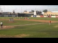 Baseball player drop kicked by skydiver