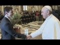 Lionel Messi meets Pope Francis ahead of Italy v Argentina friendly - no comment