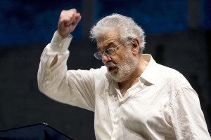 
In Salzburg, Anfang August, hatte Placido Domingo keine Probleme mit dem Wetter
