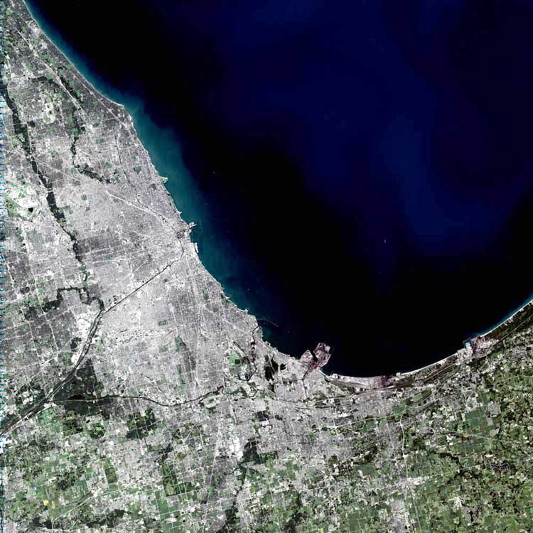 Chicago landsat image