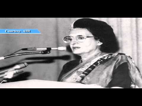 Excerpts of a Speech delivered by Smt. Indira Gandhi