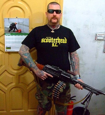 Kenneth Stewart's Facebook image shows him on Remembrance Day in Kandahar.
