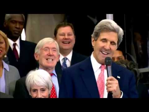 Secretary John Kerry Delivers Remarks Upon his Arrival to the US- Department of State