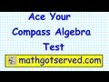 Compass College Algebra Math Test Prep  Part I  Placement test ACT community college