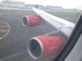 SAS A340 landing   reverse thrust