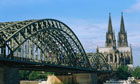 Hohenzollem Bridge and Cologne Cathedral