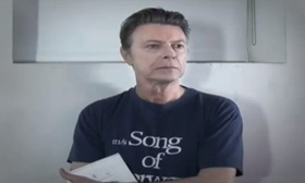 David Bowie in his music video for Where Are We Now?