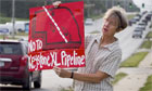 A protester in Nebraska against the Keystone XL oil pipeline, 2010