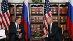 US Vice President Joe Biden, right, laughs as he talks to Sergey Lavrov, Foreign Minister of Russia, during the International Security Conference in Munich, southern Germany, on Saturday, Feb. 2, 2013.