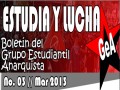 Boletn Estudia Y Lucha #03 // Marzo 13