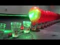 World Record Submission - 100 Laser Balloon Popping Dominoes - Wicked Lasers S3 Krypton 750mW+ IMG *