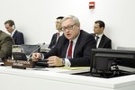 File - Sergey Alexeevich Ryabkov, Deputy Minister for Foreign Affairs of the Russian Federation, speaks at one of the two interactive sessions on “Strengthening nuclear safety and nuclear disaster risk preparedness”, held as part of the high-level meeting on nuclear safety and security convened by the Secretary-General.