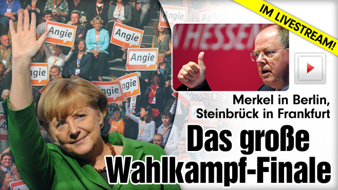 BILD.de-Wahlticker: Hausfrau Merkel im Supermarkt 