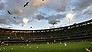 AFL football Round 6. Hawthorn V Richmond at MCG.  Twighlight  game at the MCG and the seagulls love it also.      The Age Sport Picture By Vince Caligiuri , 27th April 2008 .