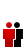 Piktogramm eines roten und eines schwarzen Männchens