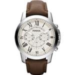 Fossil Fossil FS4735 Herrenuhr Grant braun Chronograph Leder 