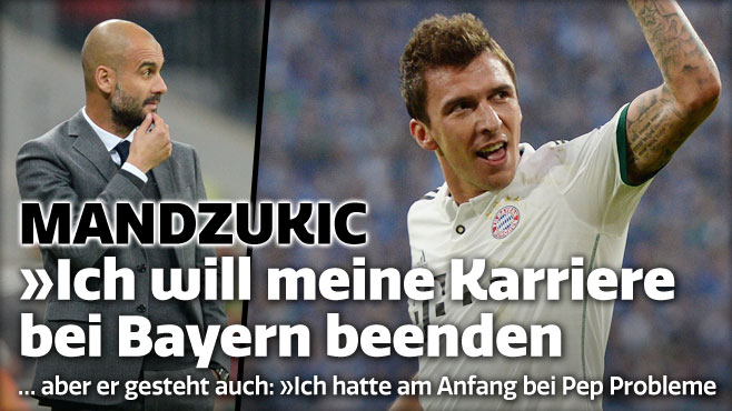 Mario Mandzukic will seine Karriere bei Bayern München beenden 