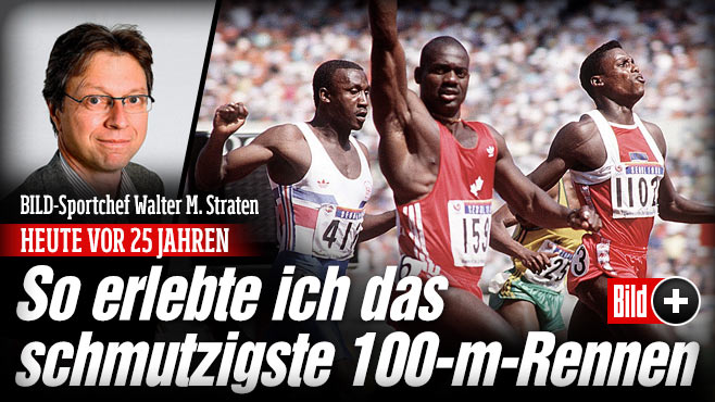 Heute vor 25 Jahre: So erlebte ich das schmutzigste 100-Meter-Rennen 