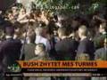 Bush in Albania 2007 - Cheering in Fushe Kruja