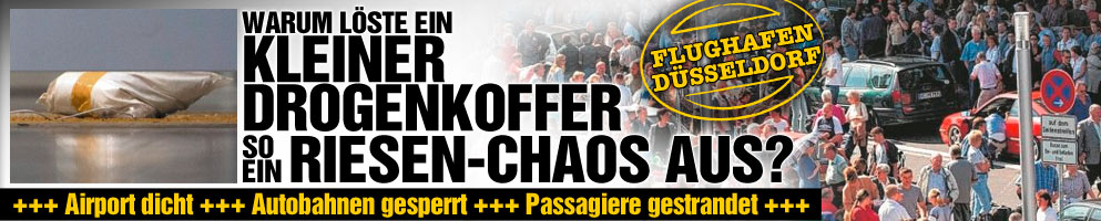 Großalarm am Flughafen Düsseldorf: Warum löst ein Drogenkoffer so ein Chaos aus? 