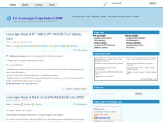 Info Lowongan Kerja, Karir, BUMN, CPNS, Bank, Pertambangan, Terbaru 2009