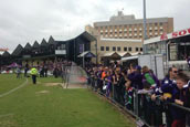 Over 3000 fans have flooded South Fremantle oval for the Dockers final open training session.