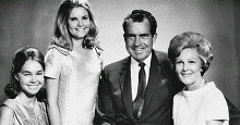 Dick Nixon, used car salesman, & family