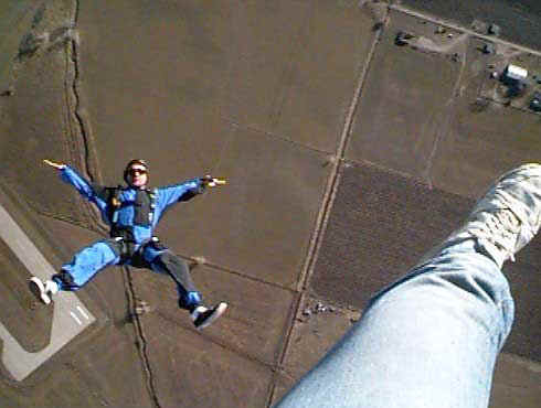 Some idiot jumped out of an airplane