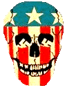 Patriotic Red, White & Blue skeleton