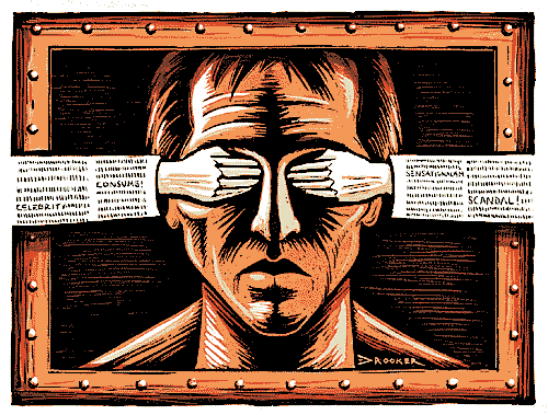 See No Evil, illustration by Eric Drooker