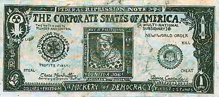 dollar bill spoof, Corporate States of America