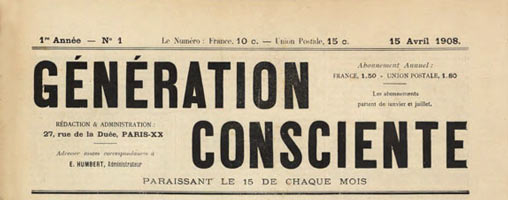 journal "Gnration Consciente"