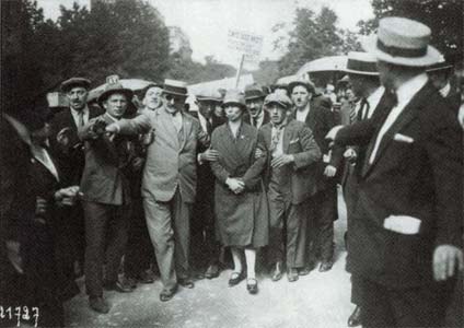 manifestation avec Luigia Vanzetti