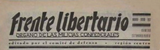journal "Frente Libertario" de 1936