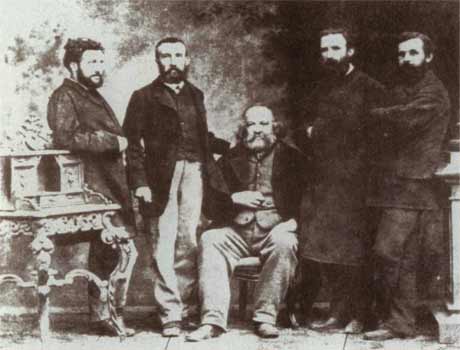 groupe autour de Bakounine en 1869