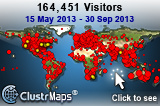 Locations of visitors to this page