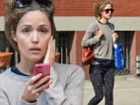 Sleep no more! A tired Rose Byrne goes makeup free and natural while casually wandering the East Village