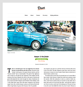 Duet WordPress theme