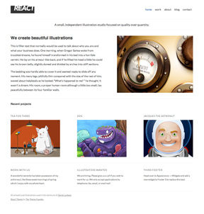 React WordPress theme