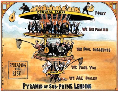 Sub-prime lending pyramid