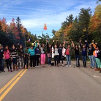 Blockade to stop fracking on Route 134 in Mi’kmaq territory, October 2013.