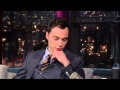 Jim Parsons ( Sheldon ) big bang theory : Late night Show David Letterman 2013