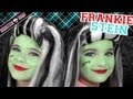 Frankie Stein Monster High Costume Makeup Tutorial for Halloween | Kittiesmama & Bratayley