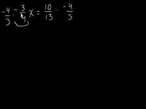 Algebra: Linear Equations 1