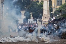 
In Brasiliens Hauptstadt kommt es jüngst immer wieder zu Demonstrationen
