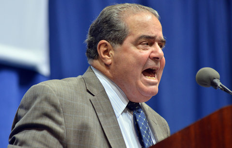 Justice Antonin Scalia at Tufts University on Oct. 2, 2013.