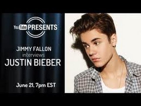 Justin Bieber and Jimmy Fallon  Presents